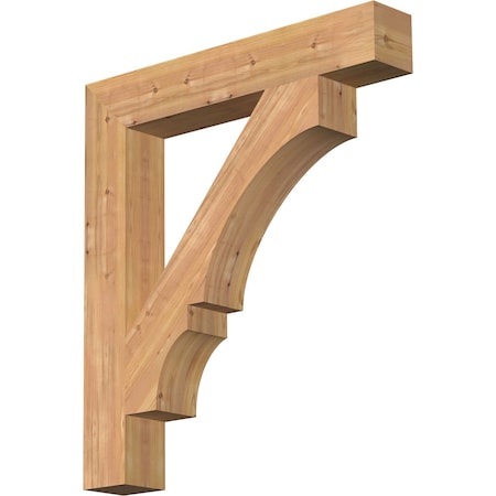 Ekena Millwork Balboa Block Smooth Bracket, Western Red Cedar, 5 1/2"W x 36"D x 40"H BKT06X36X40BOA05SWR